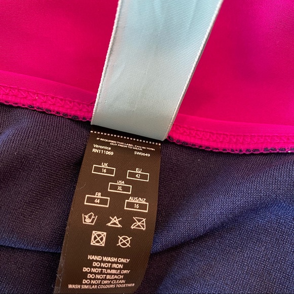 PANACHE Veronica Magenta Tankini 36FF Top/ Size 16 Bottom - Picture 12 of 12